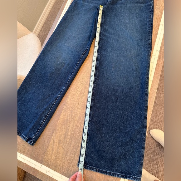 Madewell The Perfect Vintage Wide-Leg Jean Dark Blue Nighthawk Wash (Size 25) - Picture 14 of 14